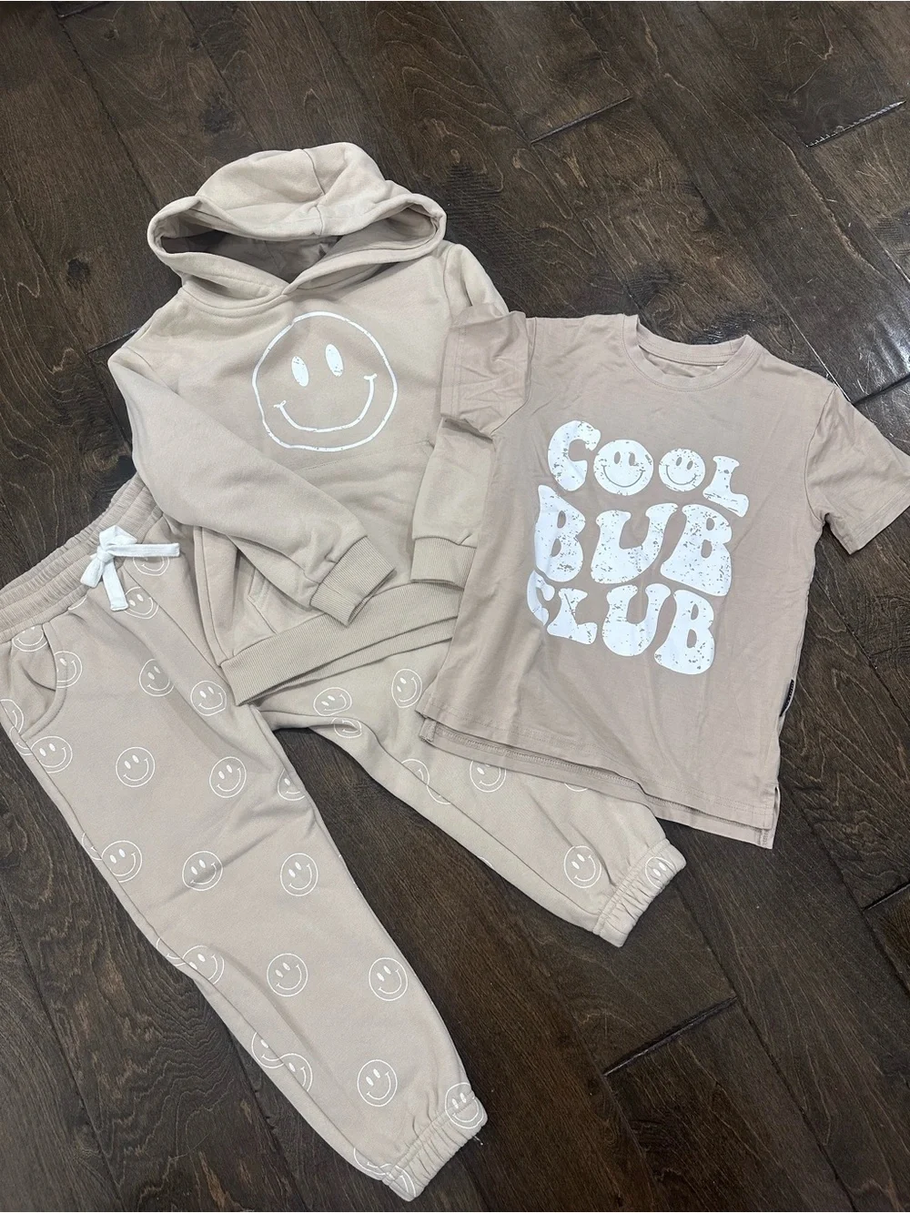 Little Bipsy Smiley Hoodie + Tee + Joggers Set